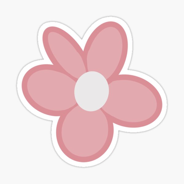 Pink flower print Sticker