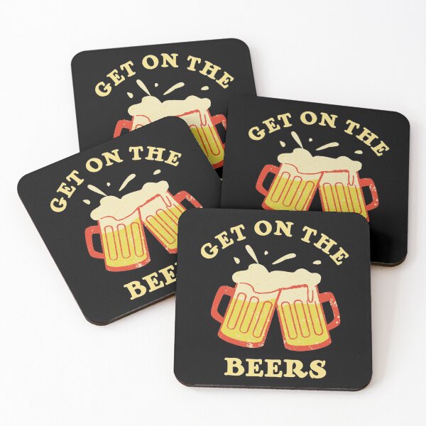 Artikelvorschau, Daniel Andrews GET ON THE BEERS Cheers Glasses entworfen und verkauft von a-little-ink.
