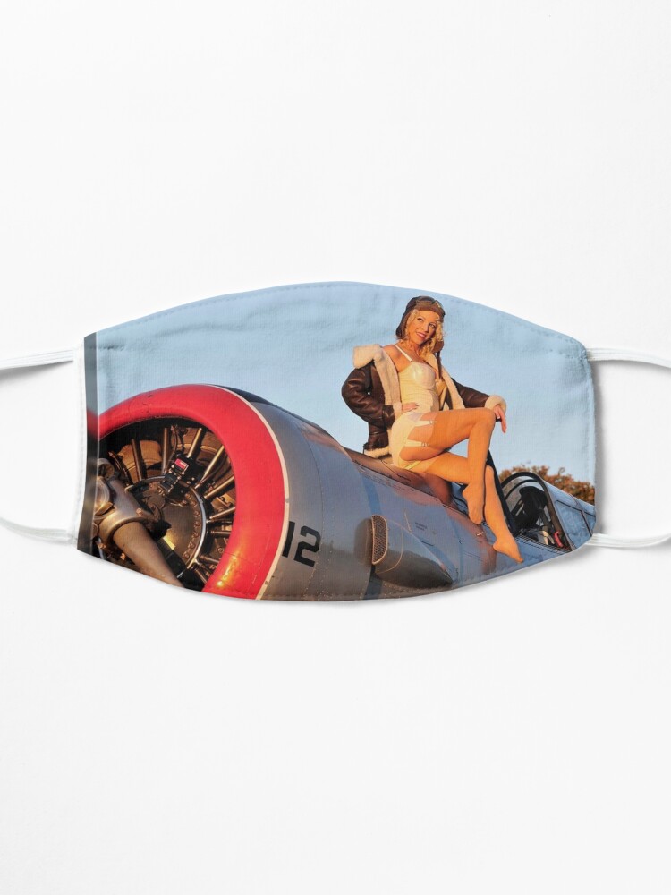 Alternate view of Pin up Girl Airplane Mask