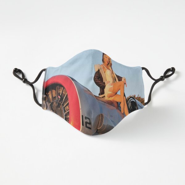 Pin up Girl Airplane Fitted 3-Layer