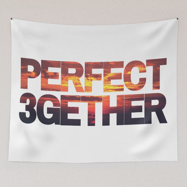 Item preview, PERFECT 3GETHER SUNSET | THROUPLE | TRIAD | POLYAMORY designed and sold by throuplescorner.
