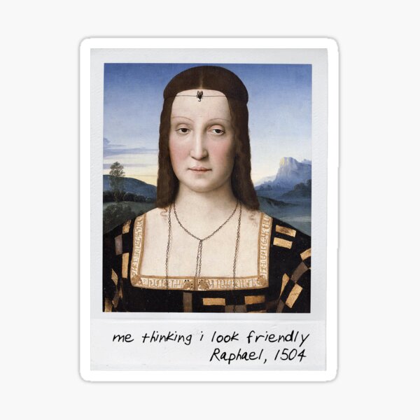 Vista previa del artículo con la obra «raphael - parezco amigable», diseñado y vendido por pripple.