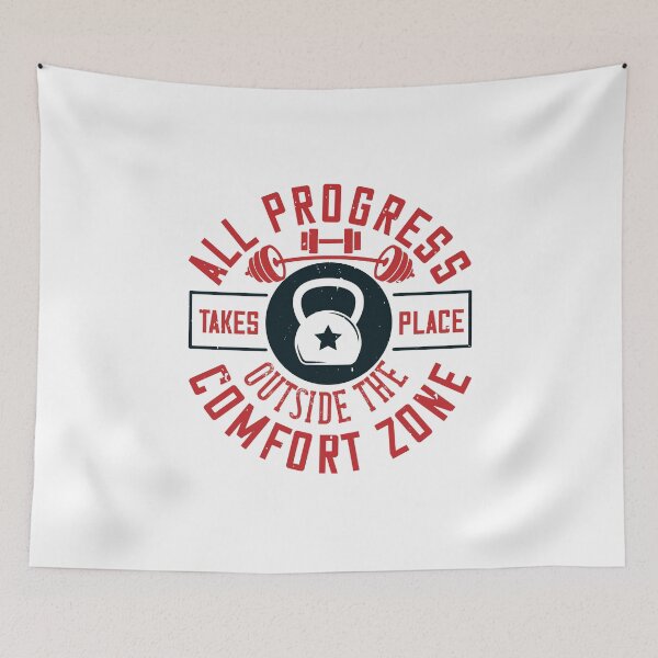 Item preview, All progress takes place outside the comfort zone designed and sold by Vanditdesigns.