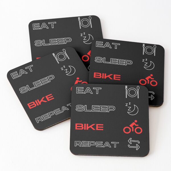 Item preview, Biking, MTB | Eat. Sleep. Bike. Repeat. (red) designed and sold by Cisco29.