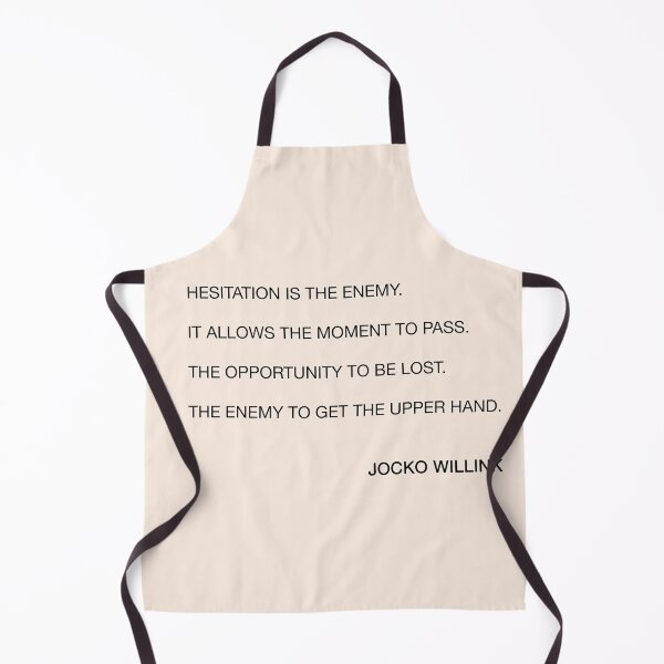 Item preview, Jocko Willink Hesitation Is The Enemy Quote  designed and sold by JamiePullThatUp.