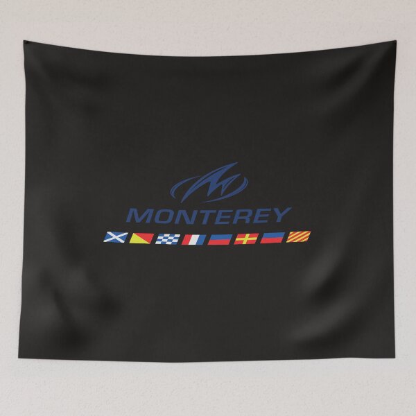 Item preview, Vintage Short Sleeve Monterey Boats Blue Logo designed and sold by ScatterbrainTee.