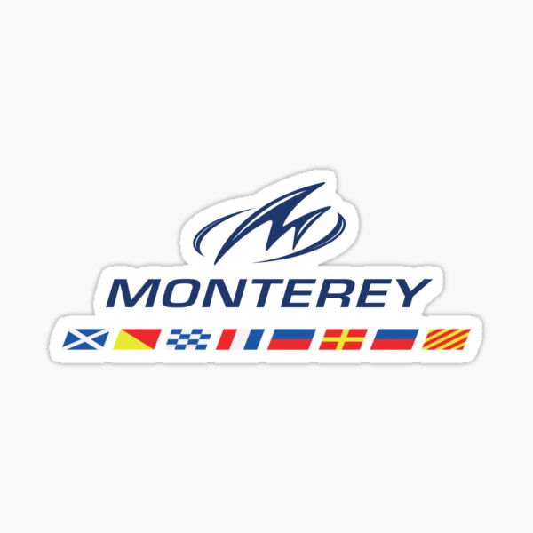 Item preview, Vintage Short Sleeve Monterey Boats Blue Logo designed and sold by ScatterbrainTee.