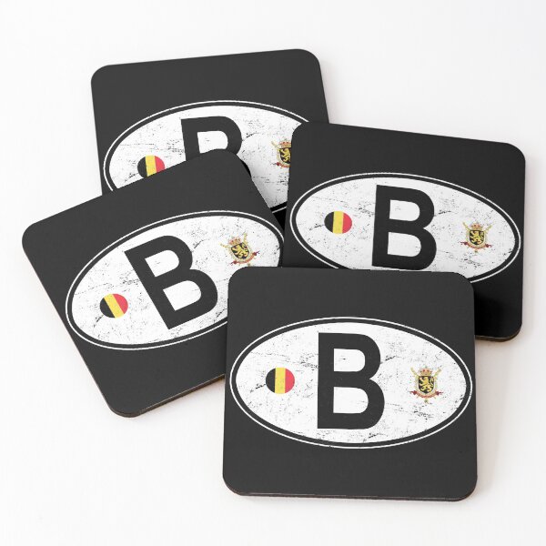 Item preview, Belgium Oval Country Code Decal designed and sold by rogue-design.