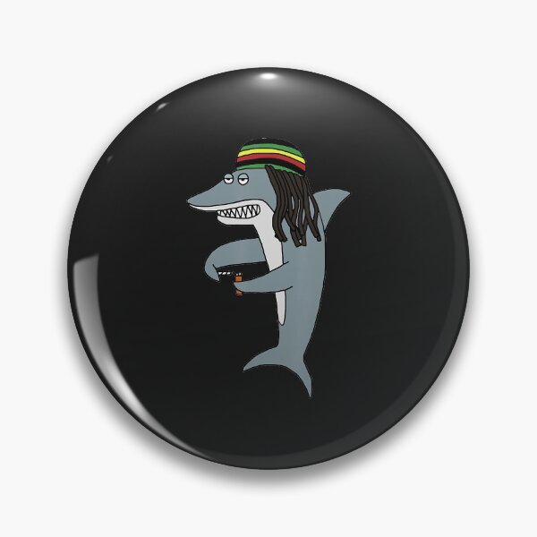 Item preview, Reggae Shark Funny Dreadlock Rasta T-Shirt designed and sold by Latashiastore.