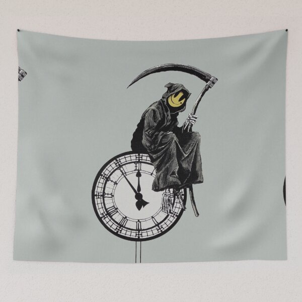 Item preview, Banksy Grim Reaper - Your Time Is Up designed and sold by WE-ARE-BANKSY.
