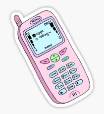 "Oppa is calling~" - pastel phone. Sticker