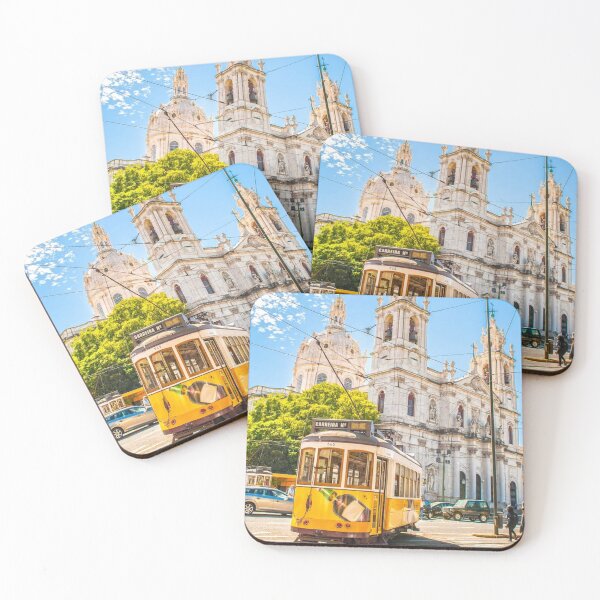 Item preview, Nostalgic Lisbon Tram on City Street Old Europe designed and sold by MindChirp.