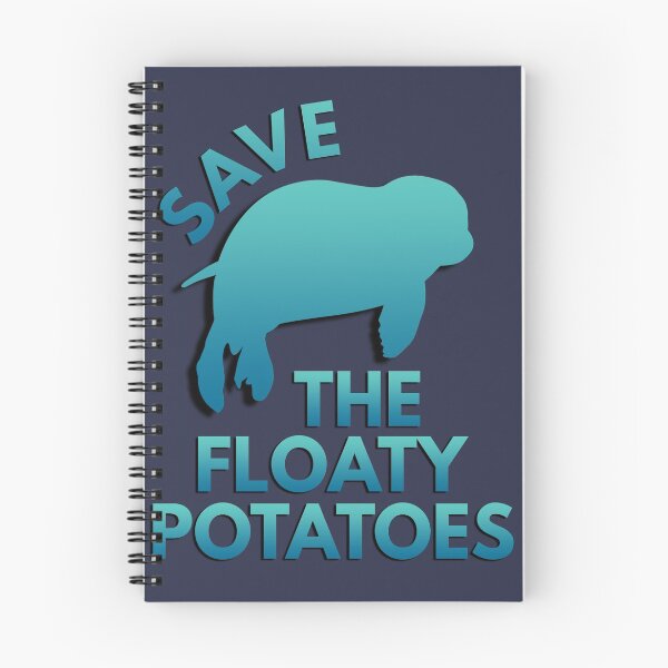 Item preview, Save the Manatees Dugong Floaty Potatoes Funny designed and sold by azmndesigns.