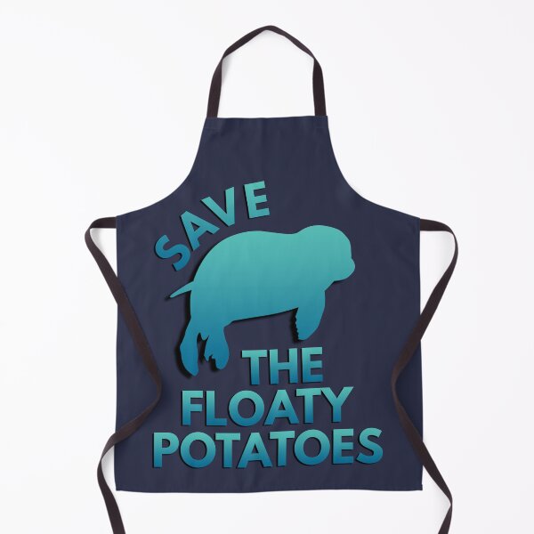 Item preview, Save the Manatees Dugong Floaty Potatoes Funny designed and sold by azmndesigns.