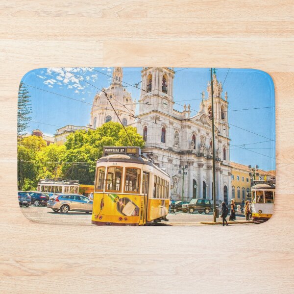 Item preview, Nostalgic Lisbon Tram on City Street Old Europe designed and sold by MindChirp.