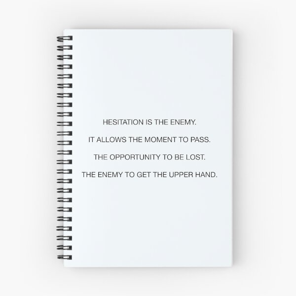 Item preview, Jocko Willink Hesitation Is The Enemy Quote  designed and sold by JamiePullThatUp.