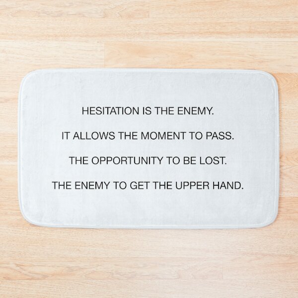 Item preview, Jocko Willink Hesitation Is The Enemy Quote  designed and sold by JamiePullThatUp.