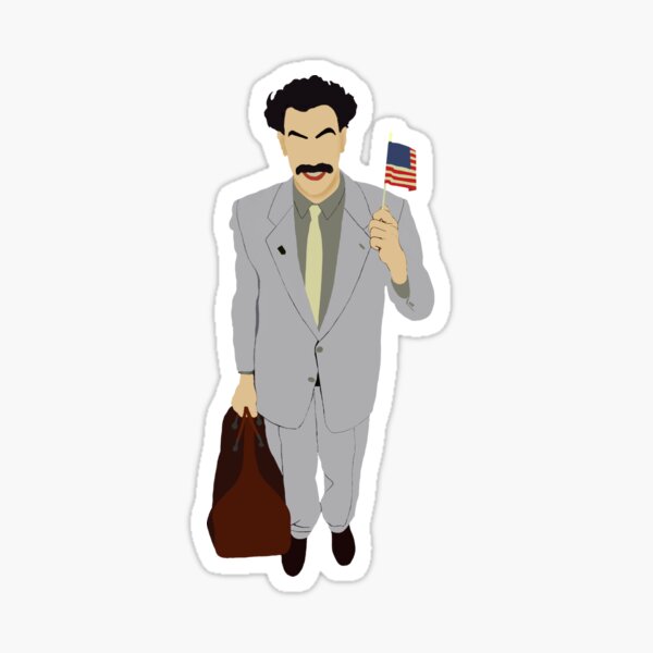 Sticker Borat Redbubble