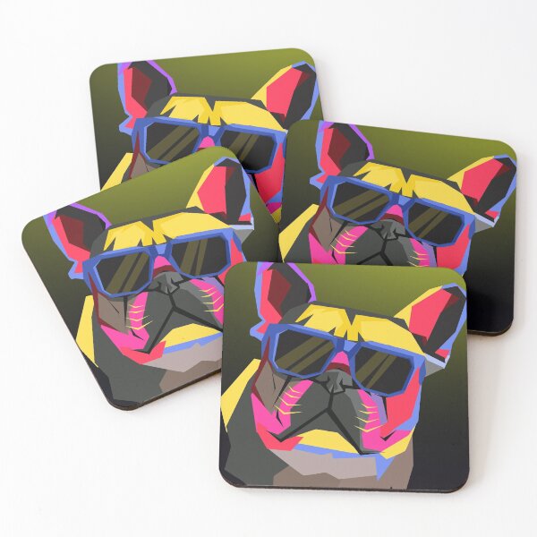 Item preview, Super cool Neon Pop art Frenchie with attitude. By Late Night Ideas designed and sold by Mrserious0.