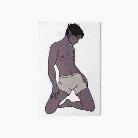 Transgender Male Dark Elf Pin-Up Art Board Print