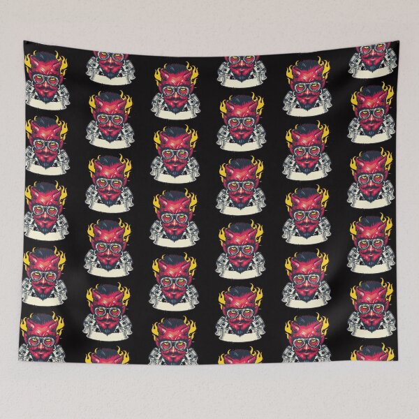 Item preview, Demon or Devil Mascot Head designed and sold by teemix.