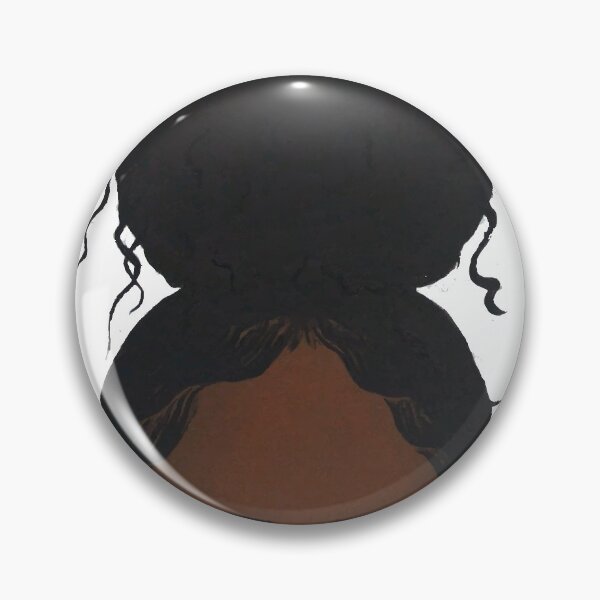 Black girl headshot Pin