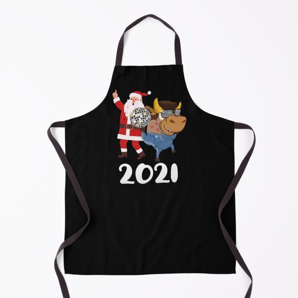 Item preview, New Year 2021 Symbol Animal Ox - Funny Ox In Retro Sunglasses With Dancing Santa Disco Dancers Cool Xmas Gift designed and sold by FunnySunny T-Shirts.