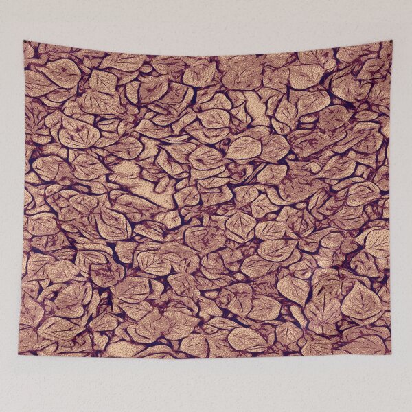 Item preview, Decorative fallen leaves with rose gold color designed and sold by SulkaCreative.