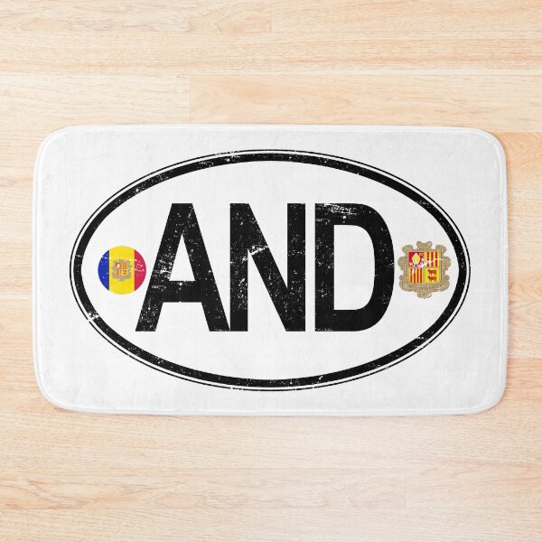 Item preview, Andorra Oval Country Code Decal designed and sold by rogue-design.
