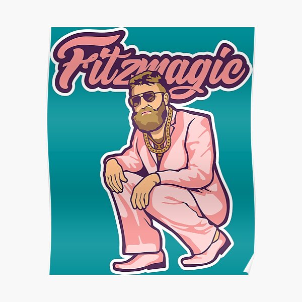 FitzMagic Ryan Fitzpatrick Miami Dolphins QB Póster