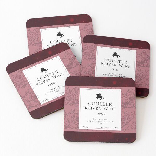 Item preview, COULTER Red Wine Label | Border Reivers designed and sold by yourscotborders.