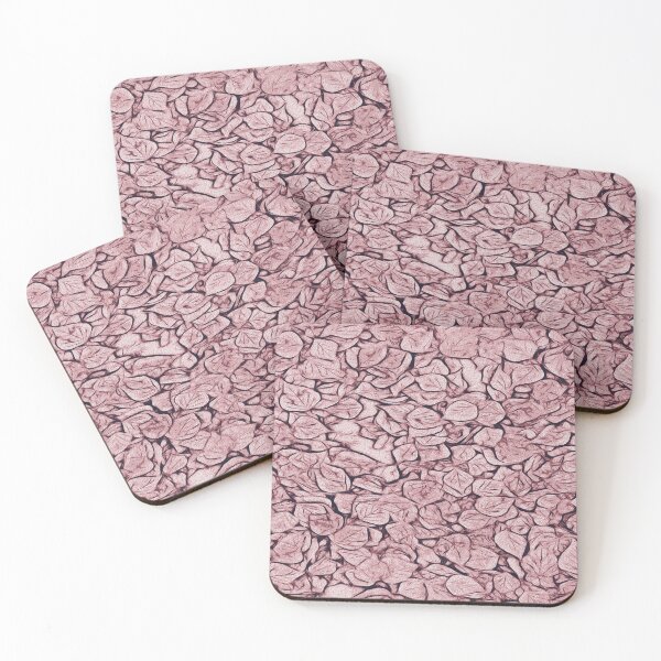 Item preview, Decorative fallen leaves with pink color designed and sold by SulkaCreative.