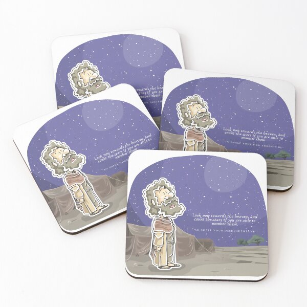 Item preview, Bible Story Cartoon Abram looking up at the stars designed and sold by Glikalight.
