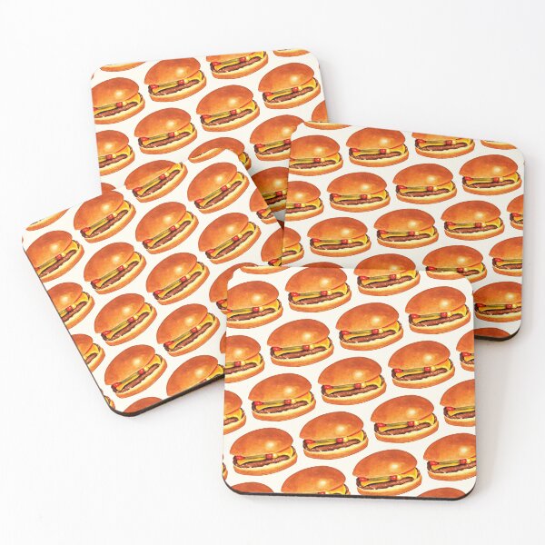 Item preview, Patrón Cheeseburger 5 - Blanco designed and sold by Kelly Gilleran.