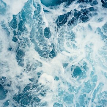 Artwork thumbnail, Blue Ocean Waves by Mathildelee