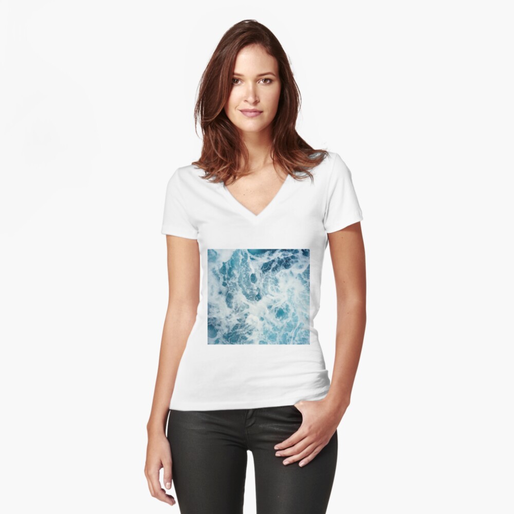 Item preview, Fitted V-Neck T-Shirt designed and sold by Mathildelee.
