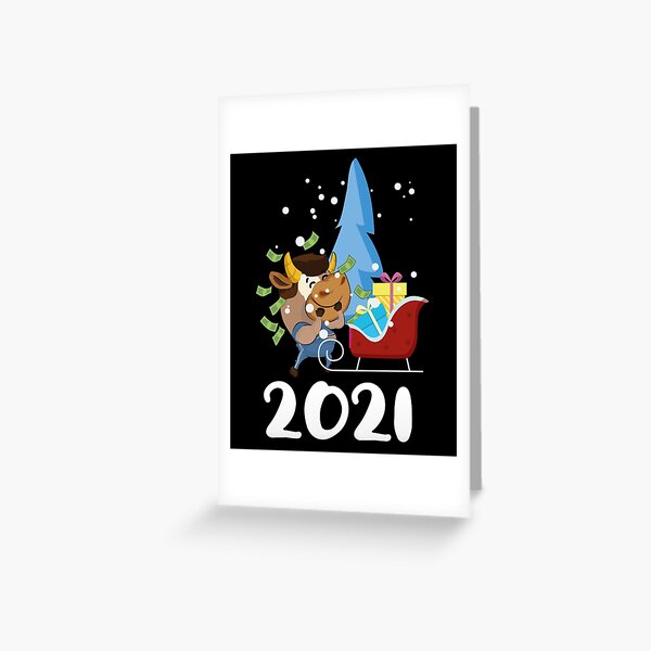 Item preview, Cool New Year Ox Chinese Animal Of The Year 2021 - Ox Near The Christmas Tree Cool Xmas New Year Gift designed and sold by FunnySunny T-Shirts.