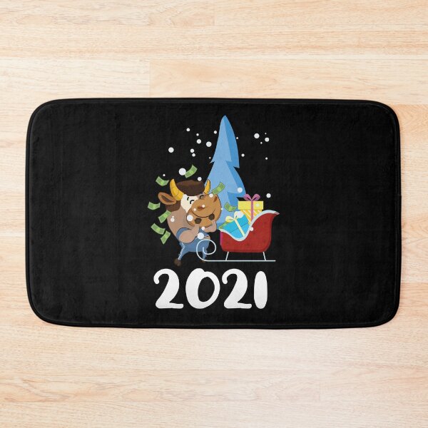 Item preview, Cool New Year Ox Chinese Animal Of The Year 2021 - Ox Near The Christmas Tree Cool Xmas New Year Gift designed and sold by FunnySunny T-Shirts.