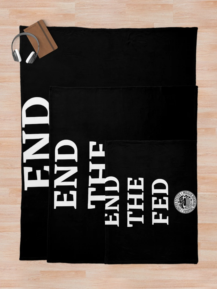 Thumbnail 5 of 6, Throw Blanket, END THE FED designed and sold by Jon Raso.