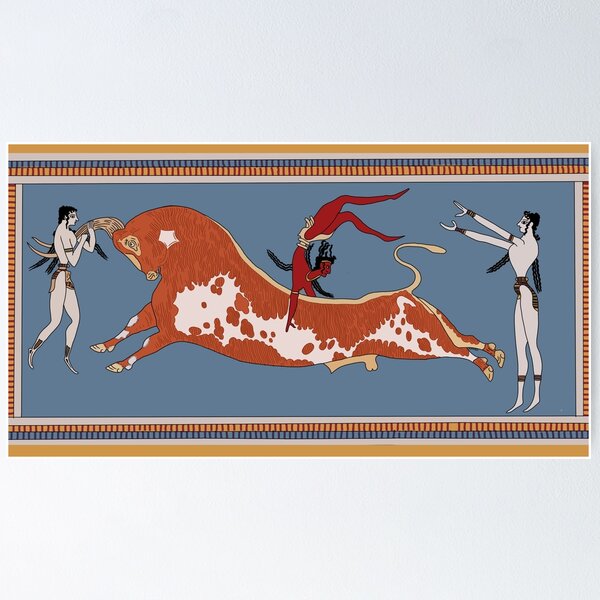 Item preview, Bull leaping  designed and sold by Hellenistic History.