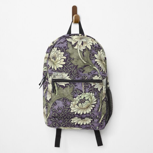 Item preview, William Morrisa floral pattern in purple and green designed and sold by Gaia Marfurt.