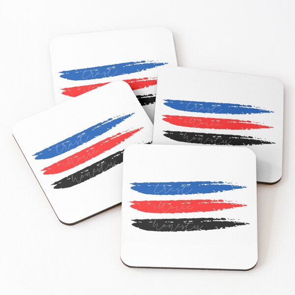 Item preview, Trust, Choice & Honesty | Polyamory Flag in Brush Strokes designed and sold by throuplescorner.