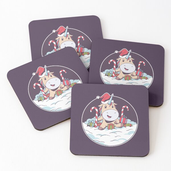 Item preview, CUTE CHRISTMAS SANTA UNICORN designed and sold by Delicious Design ⭐⭐⭐⭐⭐.