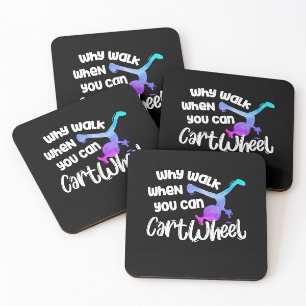 Item preview, Why Walk When You Can Cartwheel - Gymnastics Girl Gymnasts designed and sold by Dressed For  Duty.
