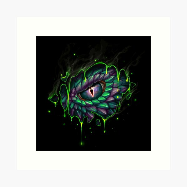 Dragon Eye Acid Art Print
