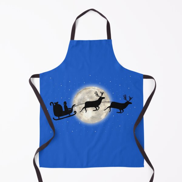 Item preview, Santa sleigh across the moon with reindeer designed and sold by suzcreate.