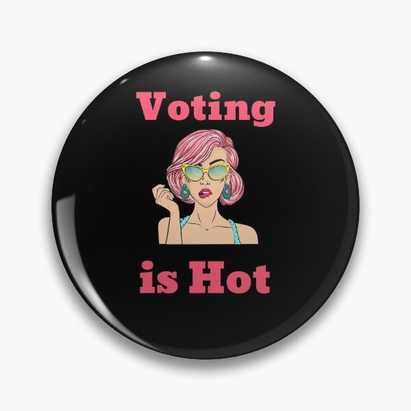 Item preview, Voting is Hot Retro  designed and sold by SKilner.