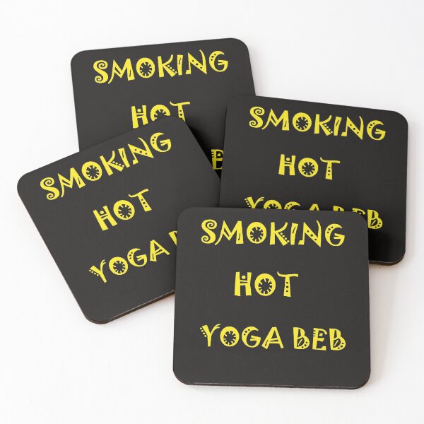 Item preview, Funny Gold Smoking Hot Yoga Beb designed and sold by FarzT.