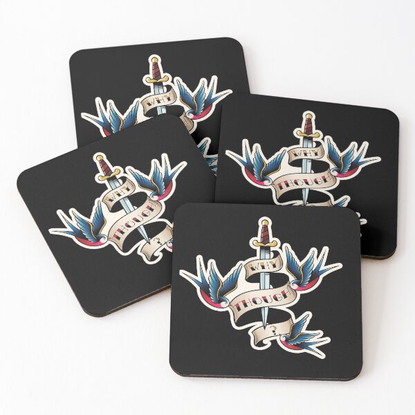 Item preview, Why Though Old School Sparrow Ribbon Tattoo designed and sold by supermara.