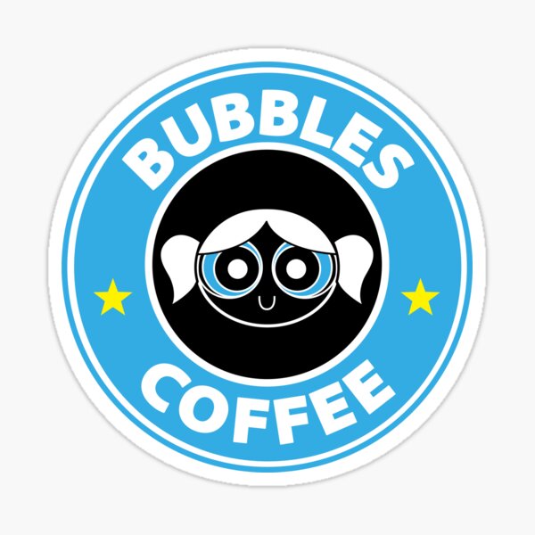Starbucks style supergirl bubble Sticker